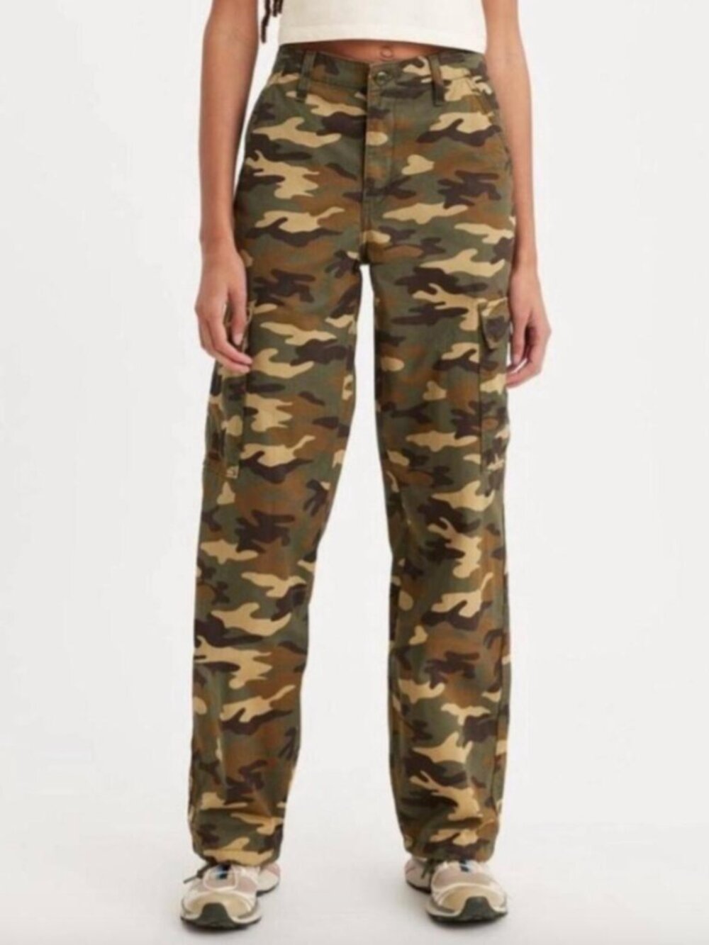 Levi's High-Rise '94 Baggy Cargo Pant in Camouflage